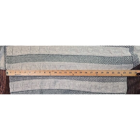 Peconic Bay Traders Vtg Sweater Cable Knit 100% Cotton Pullover USA Made Men's L - Picture 6 of 9